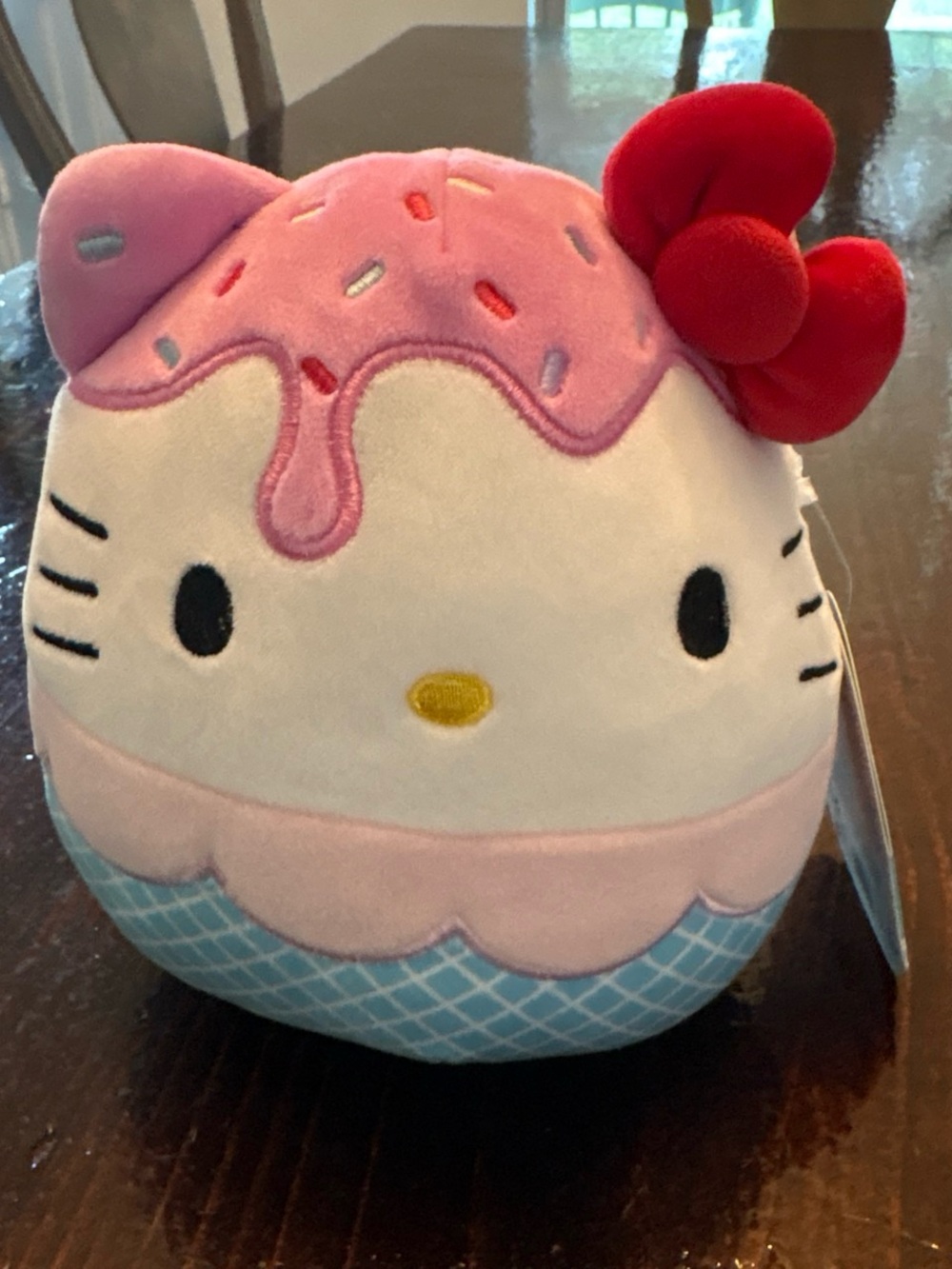 Hello Kitty Pink & Red Ice Cream Cone Squishmallow